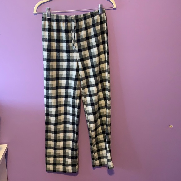 Bees & Jam Boys Size 10/12 Plaid fuzzy sweatpants - Picture 1 of 5